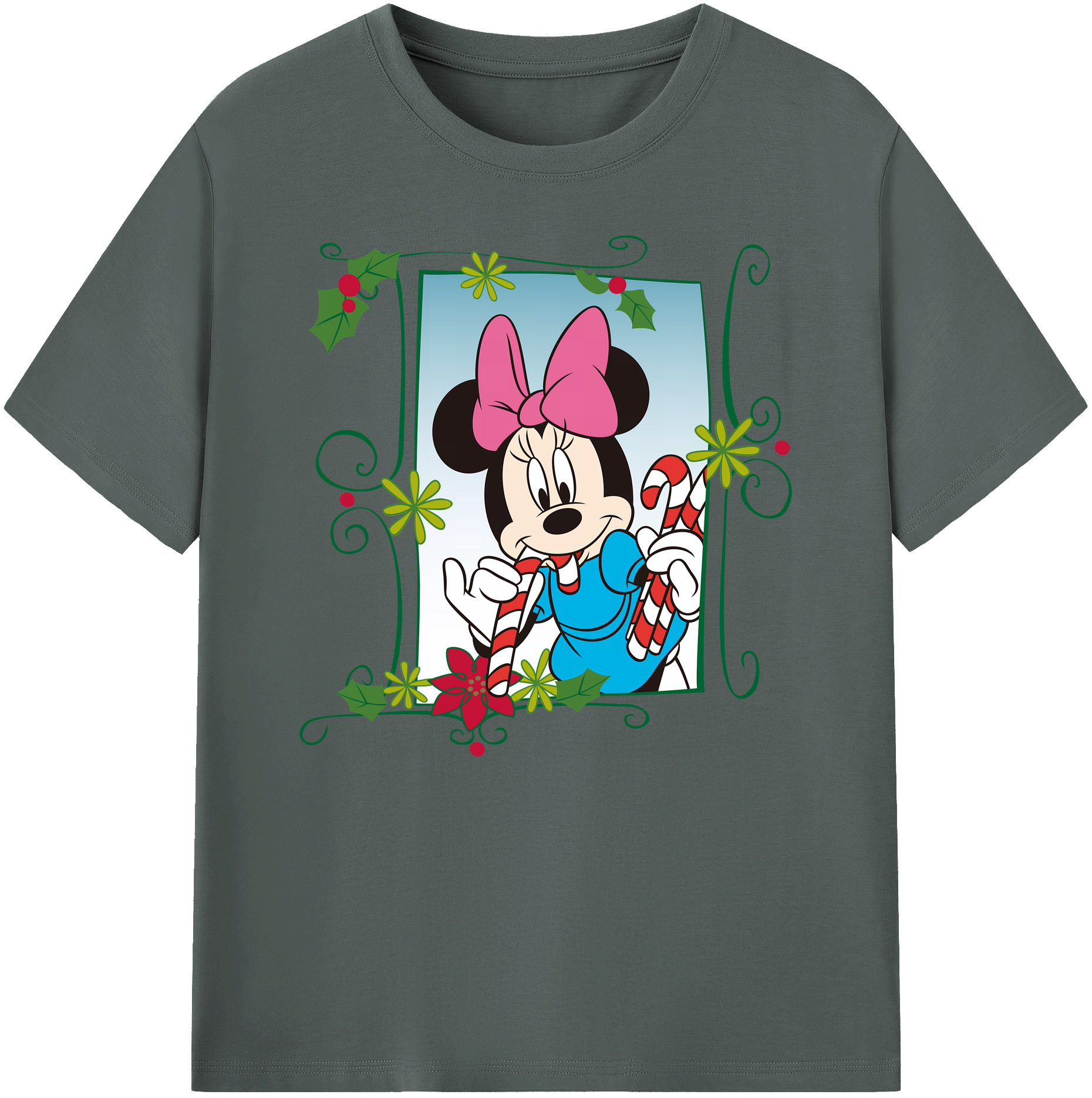 ミッキーマウス Mickey Mouse 綿100％ メンズ半袖Tシャツ｜肌触りやわらか＆通気性